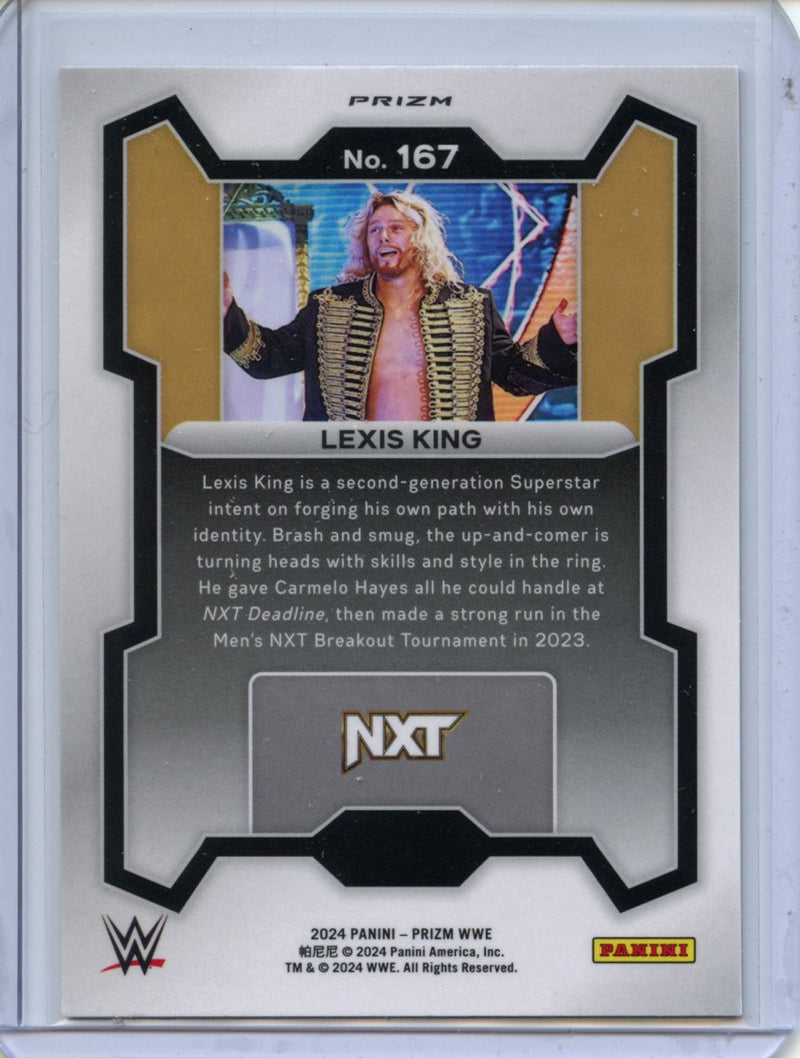 2024 Prizm WWE Lexis King Ruby Wave Prizm