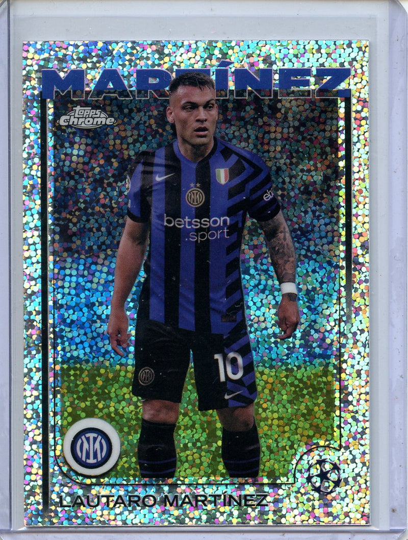 2024-25 Topps Chrome UEFA Club Comps Lautaro Martínez Speckle