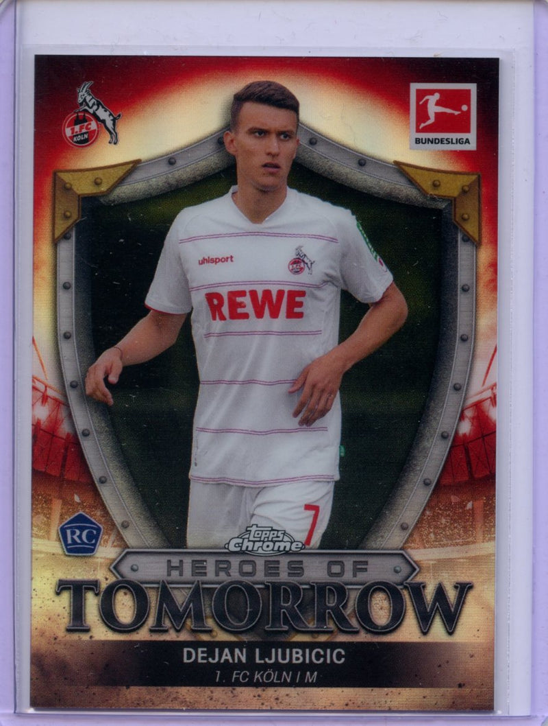 2021-22 Topps Chrome Bundesliga Soccer Dejan Ljubicic Heroes Of Tomorrow