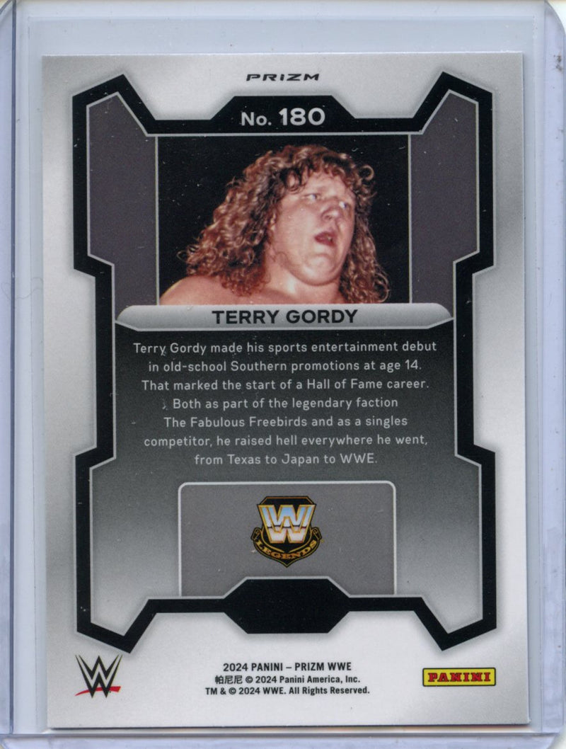 2024 Prizm WWE Terry Gordy Ruby Wave Prizm