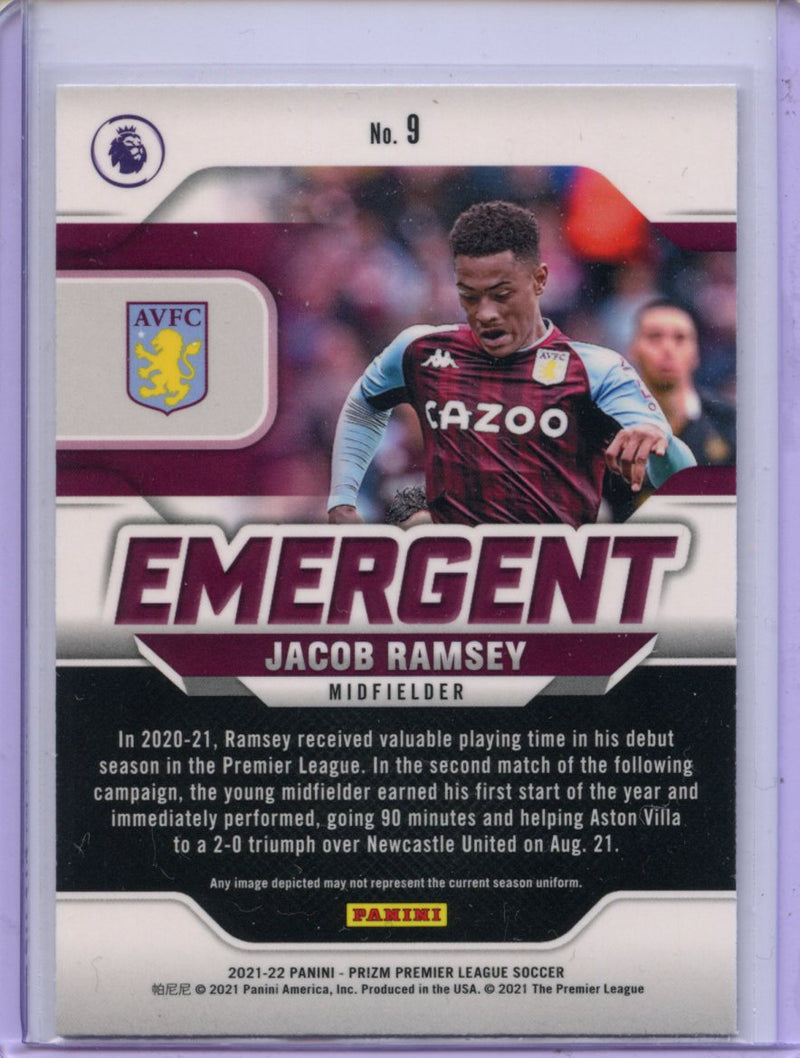 2021-22 Panini Prizm Premier League Jacob Ramsey Emergent