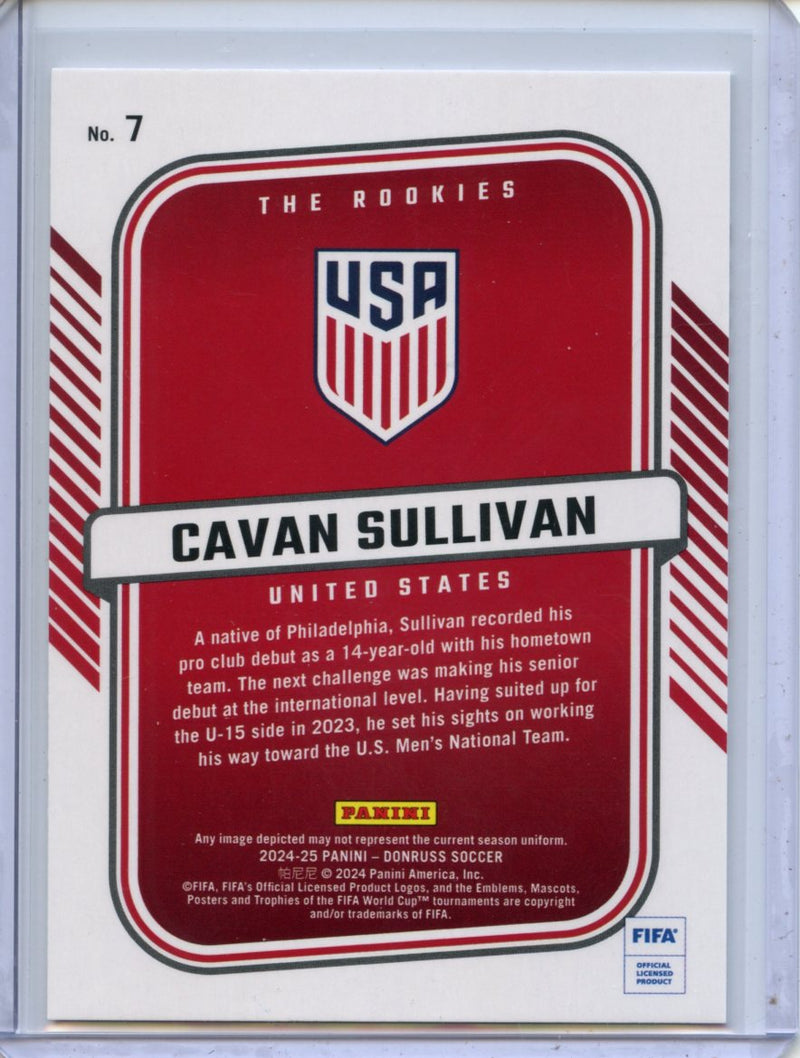 2024-25 Donruss Cavan Sullivan The Rookies