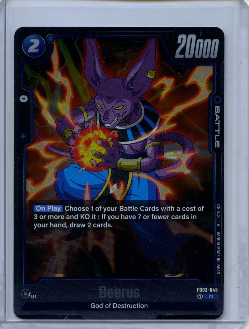 Beerus - Fusion World Raging Roar FB03-045 R Foil