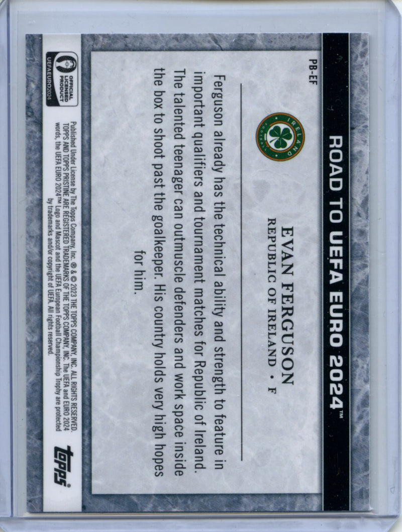 2023-24 Topps Pristine Road To Euro Evan Ferguson Pristine Borders