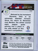 2024 Topps Chrome UEFA Euro Josip Ilicic Blue Lava Refractor 39/75