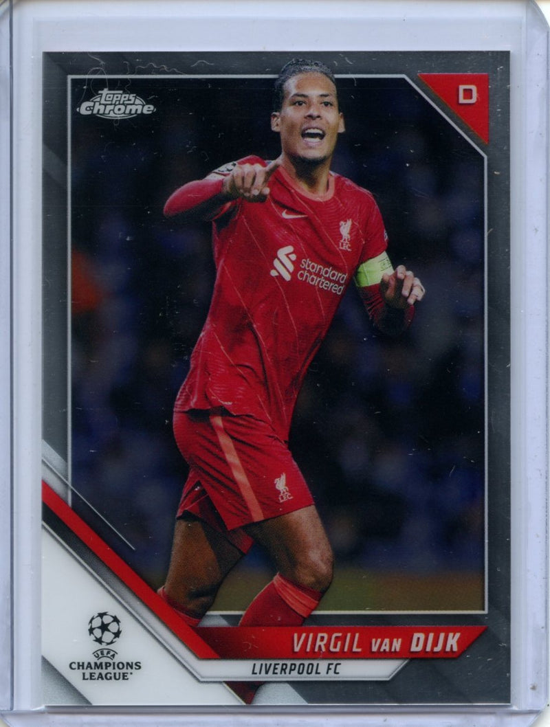 2021-22 Topps Chrome UEFA CL Virgil Van Dijk