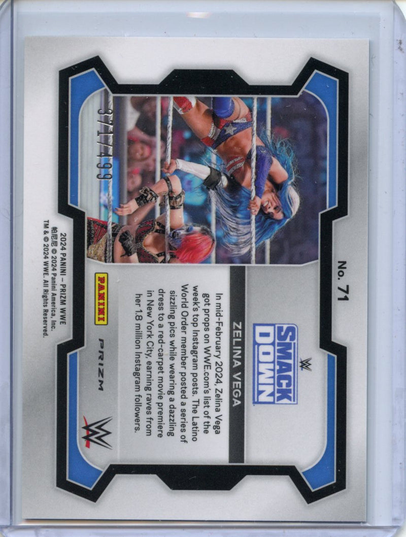 2024 Prizm WWE Zelina Vega Pulsar Prizm 71/499