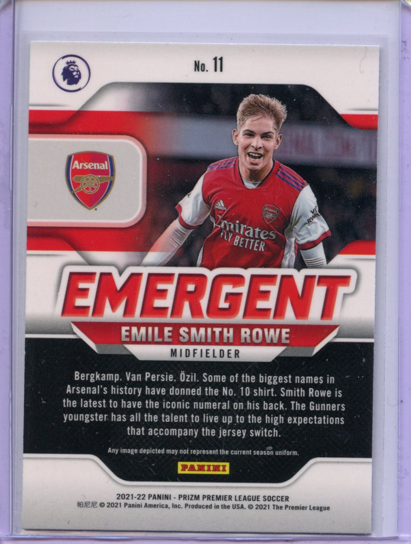 2021-22 Panini Prizm Premier League Emile Smith Rowe Emergent