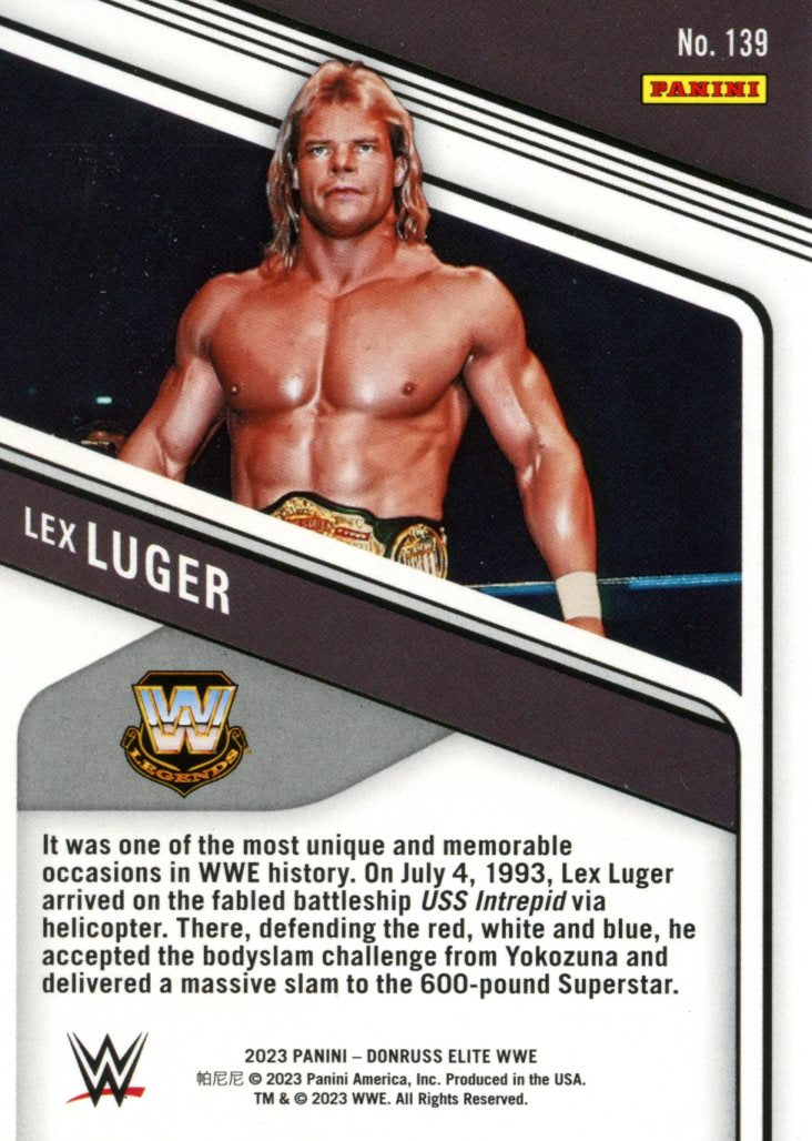 2023 Panini Donruss Elite WWE Lex Luger