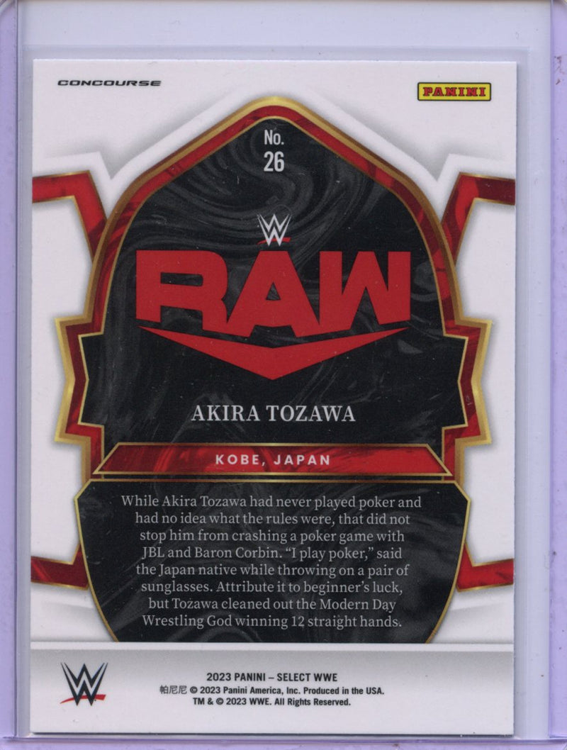 2023 Panini Select WWE Akira Tozawa Concourse