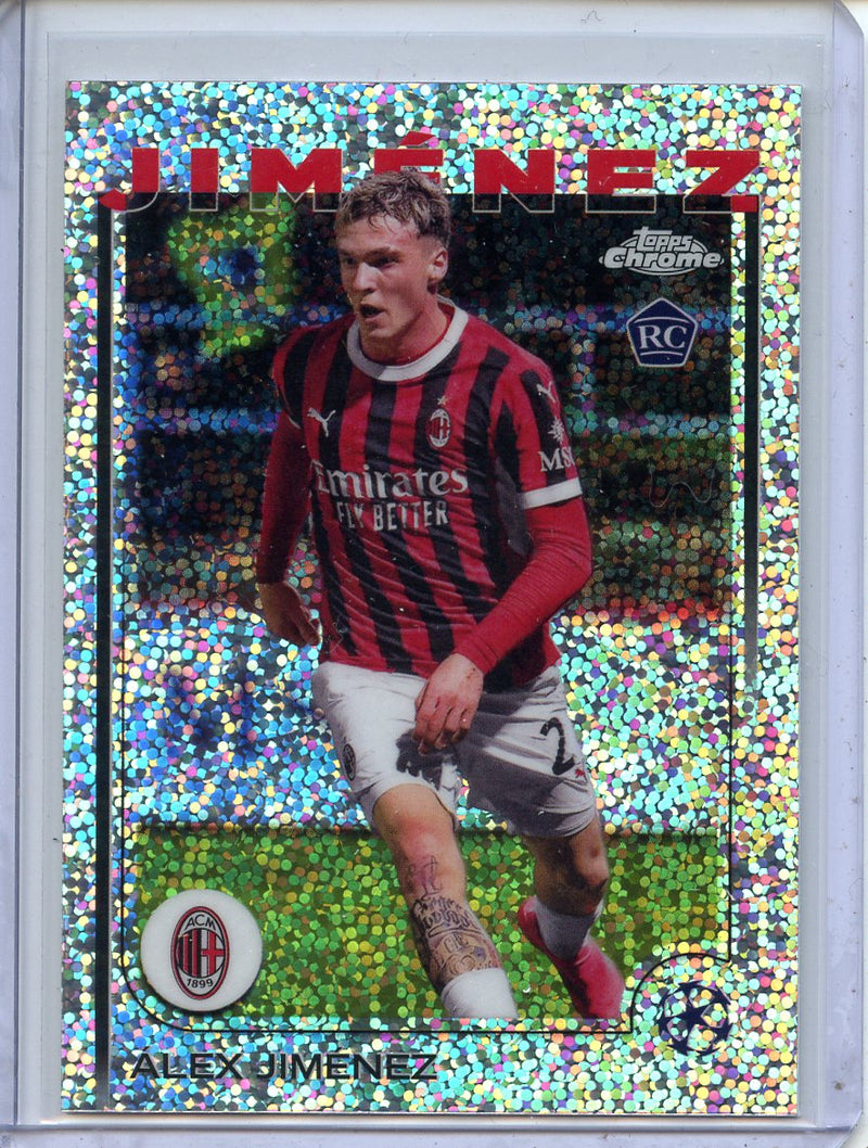 2024-25 Topps Chrome UEFA Club Comps Alex Jimenez Speckle