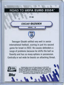 2023-24 Topps Pristine Road To Euro Oscar Gloukh Fresh Faces