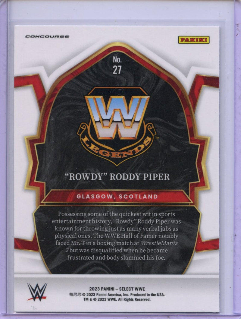 2023 Panini Select WWE "Rowdy" Roddy Piper Concourse