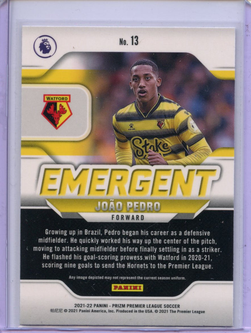 2021-22 Panini Prizm Premier League Joao Pedro Emergent