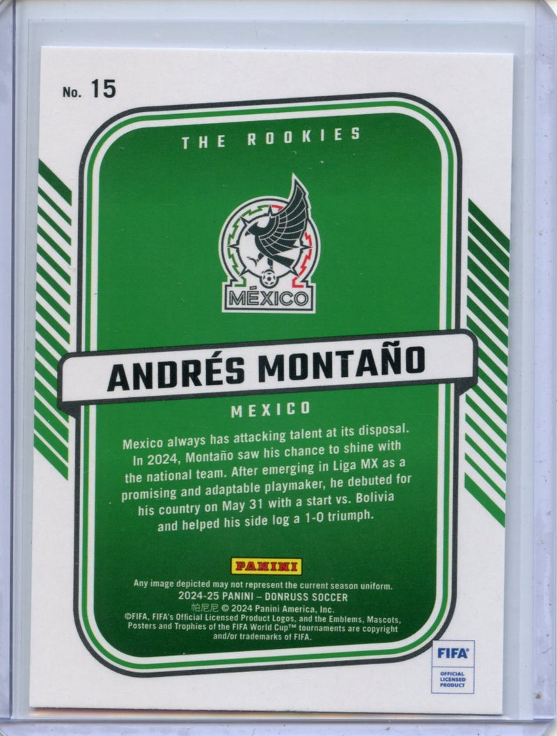2024-25 Donruss Andres Montano The Rookies Silver