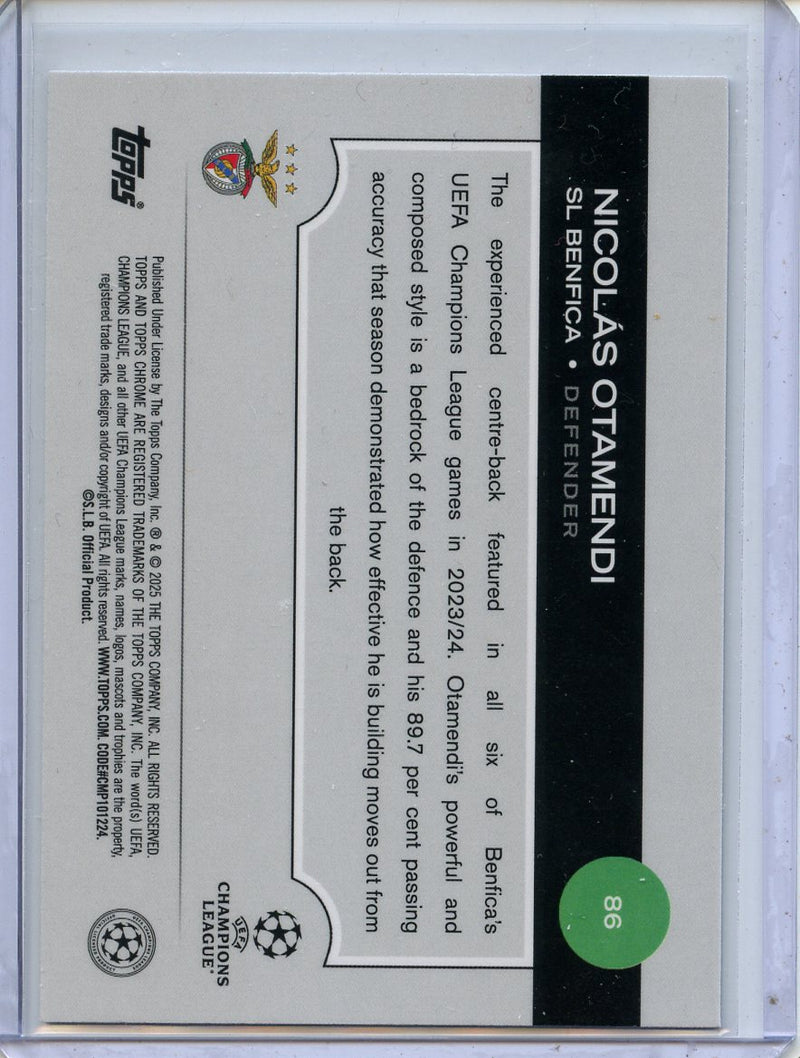 2024-25 Topps Chrome UEFA Club Comps Nicolas Otamendi Speckle