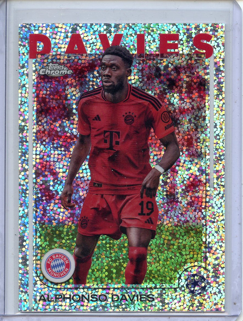 2024-25 Topps Chrome UEFA Club Comps Alphonso Davies Speckle