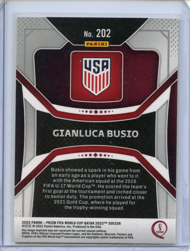 2022 Panini Prizm FIFA World Cup Qatar Gianluca Busio