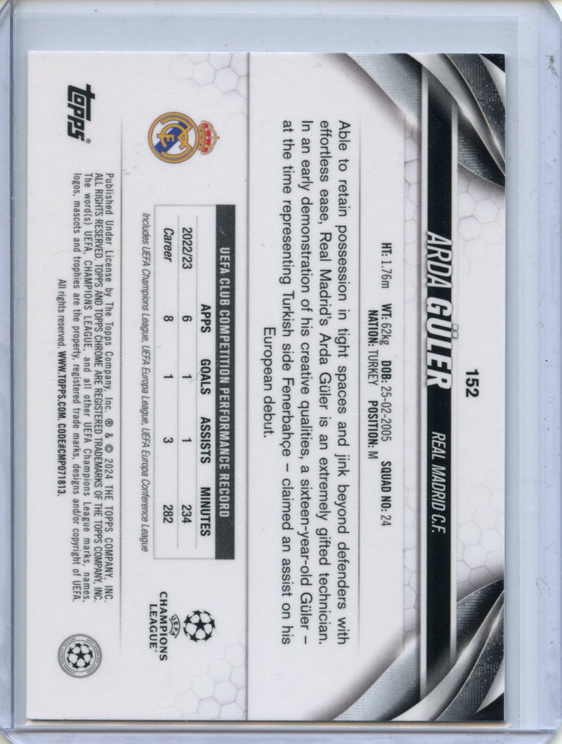 2023-24 Topps Chrome UEFA Arda Guler