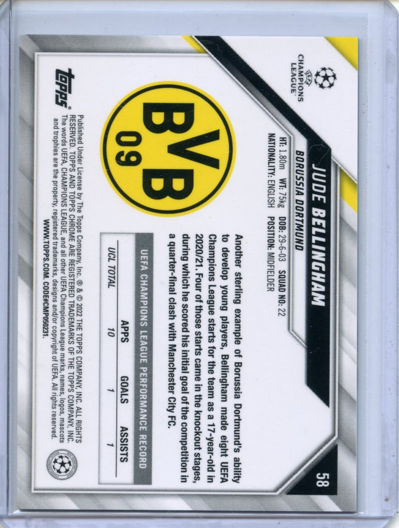 2021-22 Topps Chrome UEFA CL Jude Bellingham