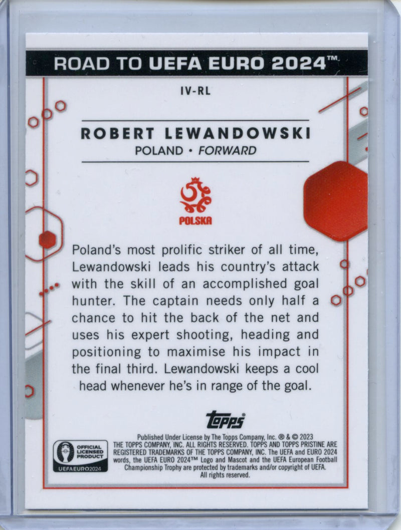 2023-24 Topps Pristine Road To Euro Robert Lewandowski Inevitable