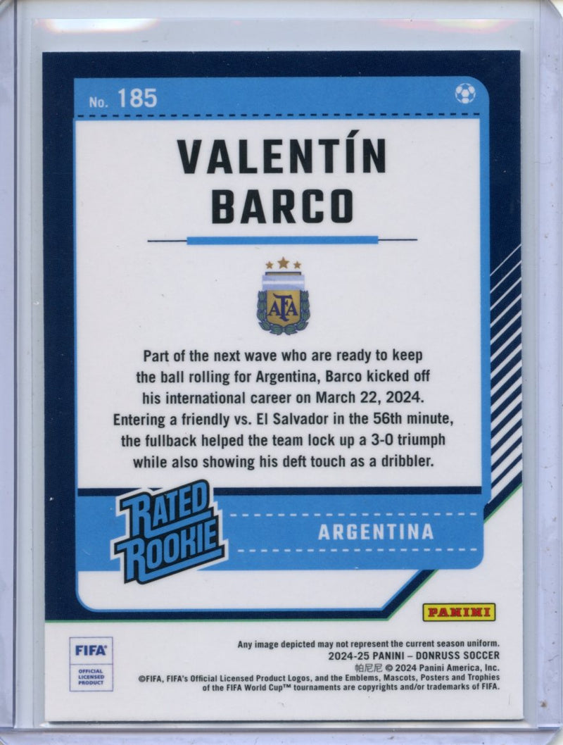 2024-25 Donruss Valentin Barco Optic