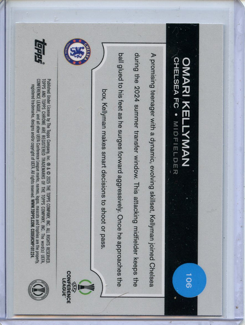 2024-25 Topps Chrome UEFA Club Comps Omari Kellyman Speckle