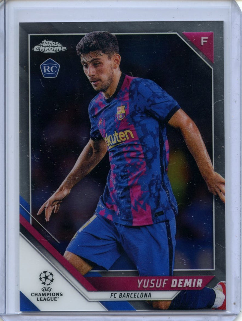 2021-22 Topps Chrome UEFA CL Yusuf Demir
