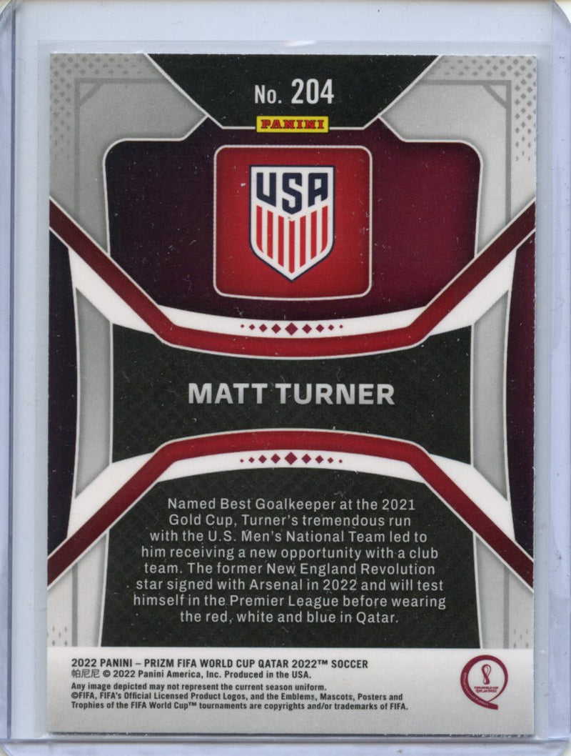 2022 Panini Prizm FIFA World Cup Qatar Matt Turner