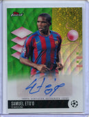2025-26 Topps Finest UEFA Club Comps Samuel Eto’o Green Wave Autographs 71/99