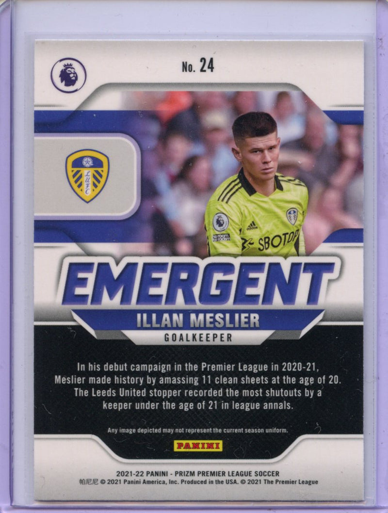 2021-22 Panini Prizm Premier League Illan Meslier Emergent