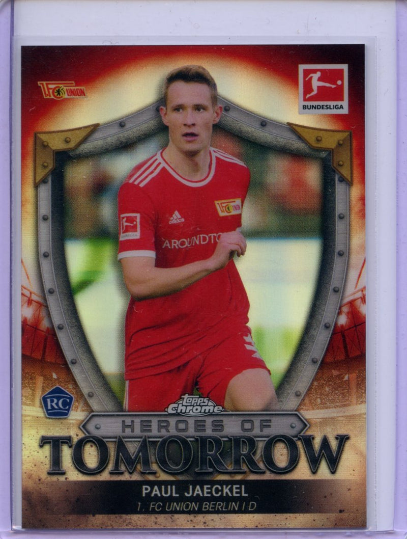 2021-22 Topps Chrome Bundesliga Soccer Paul Jaeckel Heroes Of Tomorrow