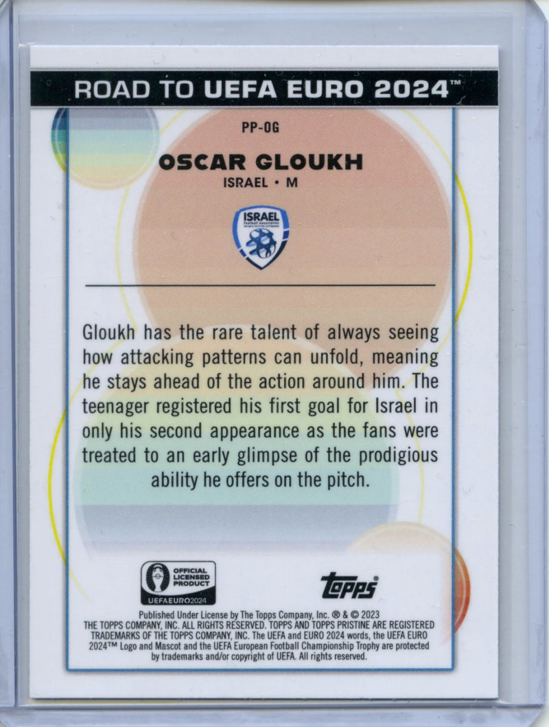 2023-24 Topps Pristine Road To Euro Oscar Gloukh Pristine Prodigies
