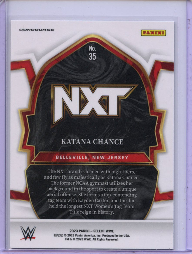 2023 Panini Select WWE Katana Chance Concourse