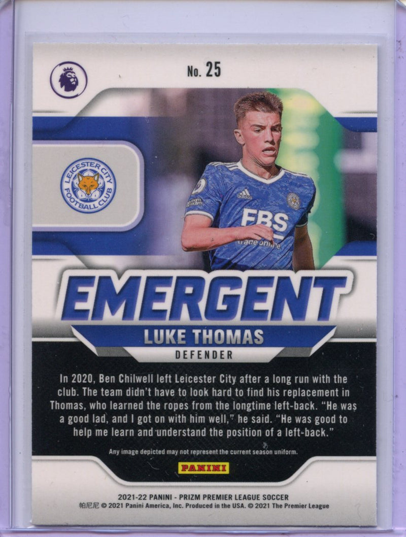 2021-22 Panini Prizm Premier League Luke Thomas Emergent