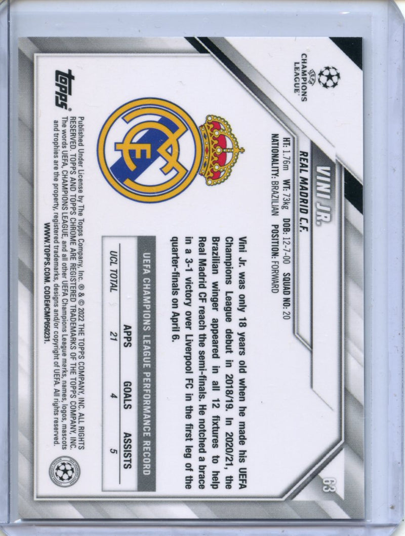 2021-22 Topps Chrome UEFA CL Vini Jr.