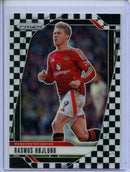 2024-25 Panini Prizm Premier League Rasmus Hojlund Black and White Checker