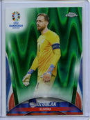 2024 Topps Chrome UEFA Euro Jan Oblak Green RayWave