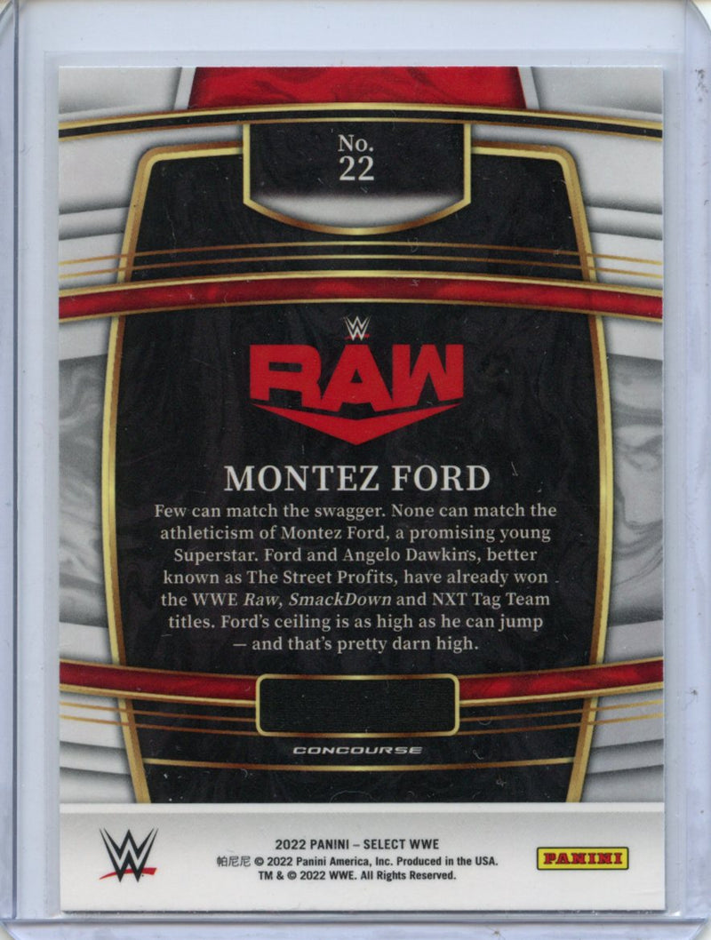2022 Panini Select WWE Montez Ford Concourse