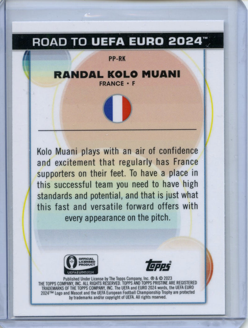 2023-24 Topps Pristine Road To Euro Randal Kolo Muani Pristine Prodigies