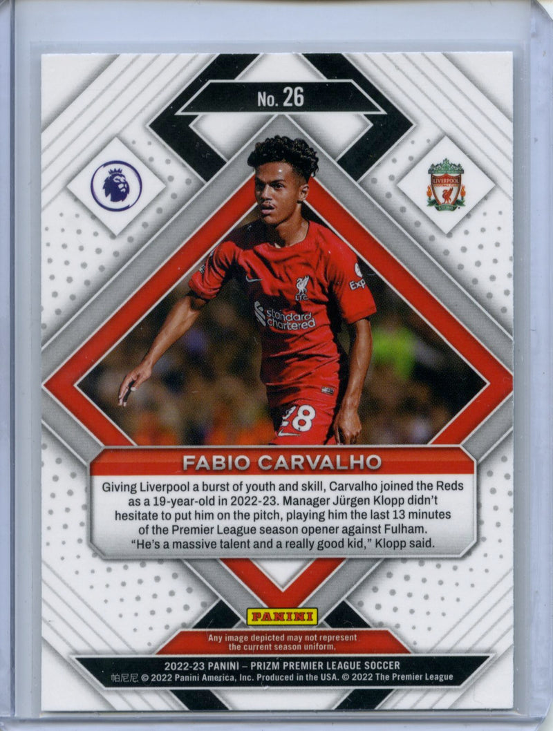 2022-23 Panini Prizm Premier League Fabio Carvalho Emergent