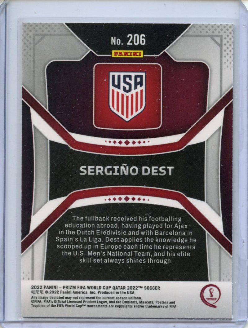 2022 Panini Prizm FIFA World Cup Qatar Sergino Dest