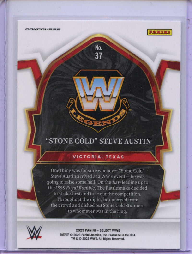 2023 Panini Select WWE "Stone Cold" Steve Austin Concourse