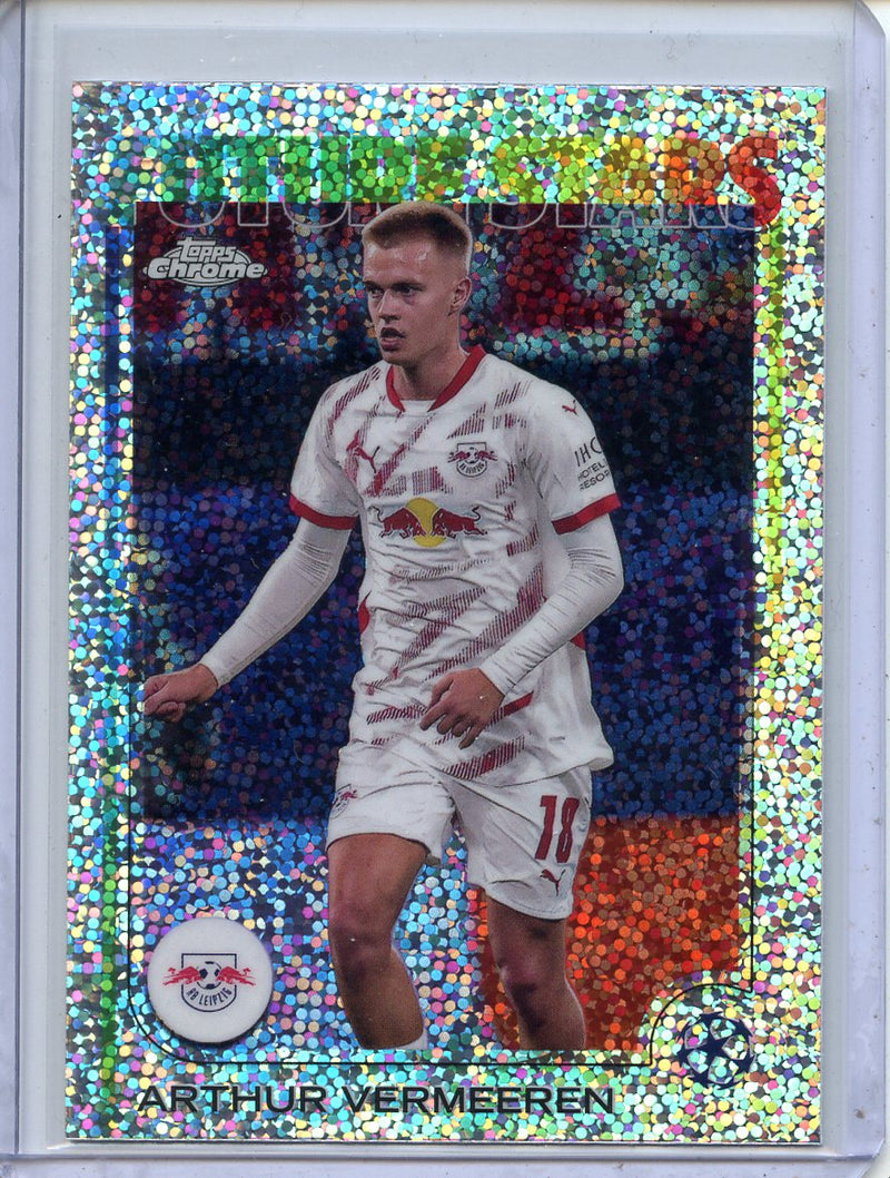 2024-25 Topps Chrome UEFA Club Comps Arthur Vermeeren Speckle