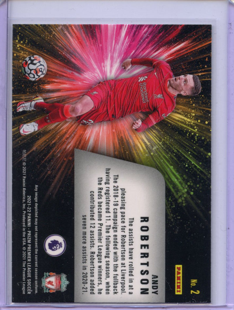 2021-22 Prizm Premier League Andy Robertson Fireworks