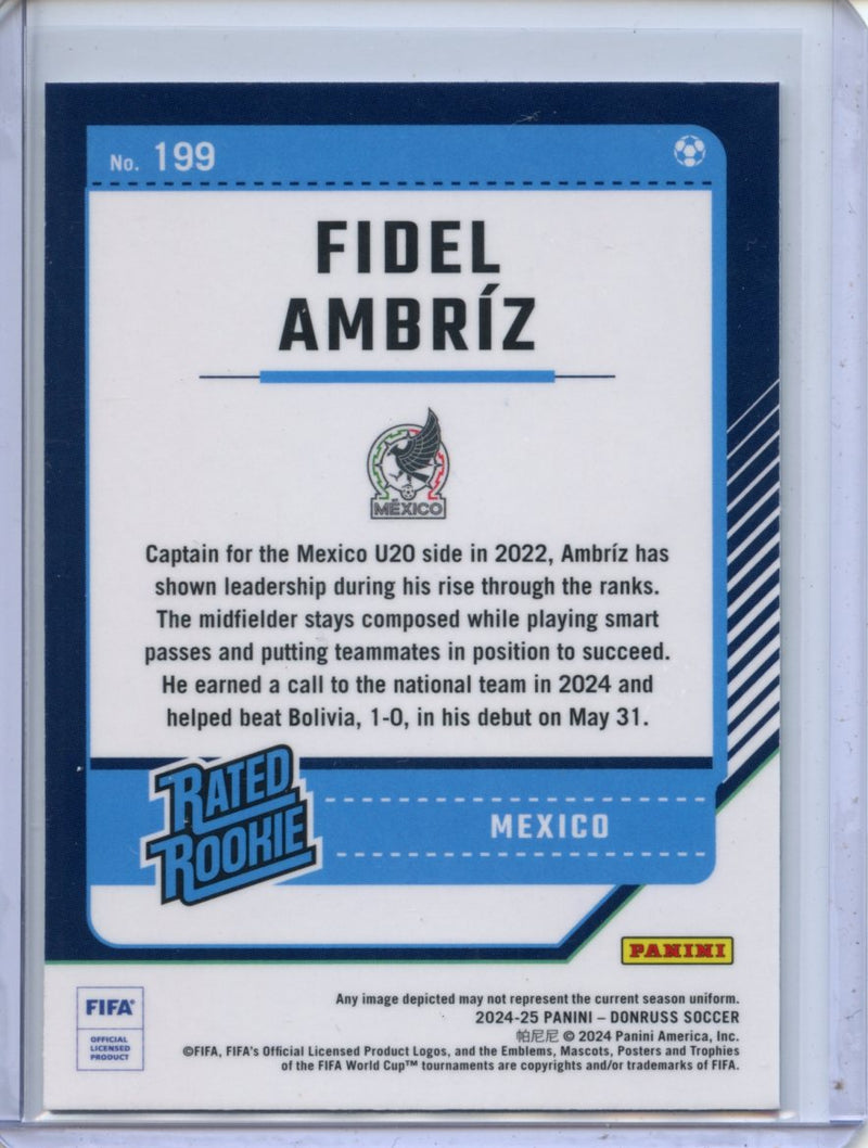 2024-25 Donruss Fidel Ambriz Optic