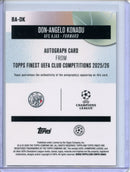 2025-26 Topps Finest UEFA Club Comps Don-Angelo Konadu Autographs
