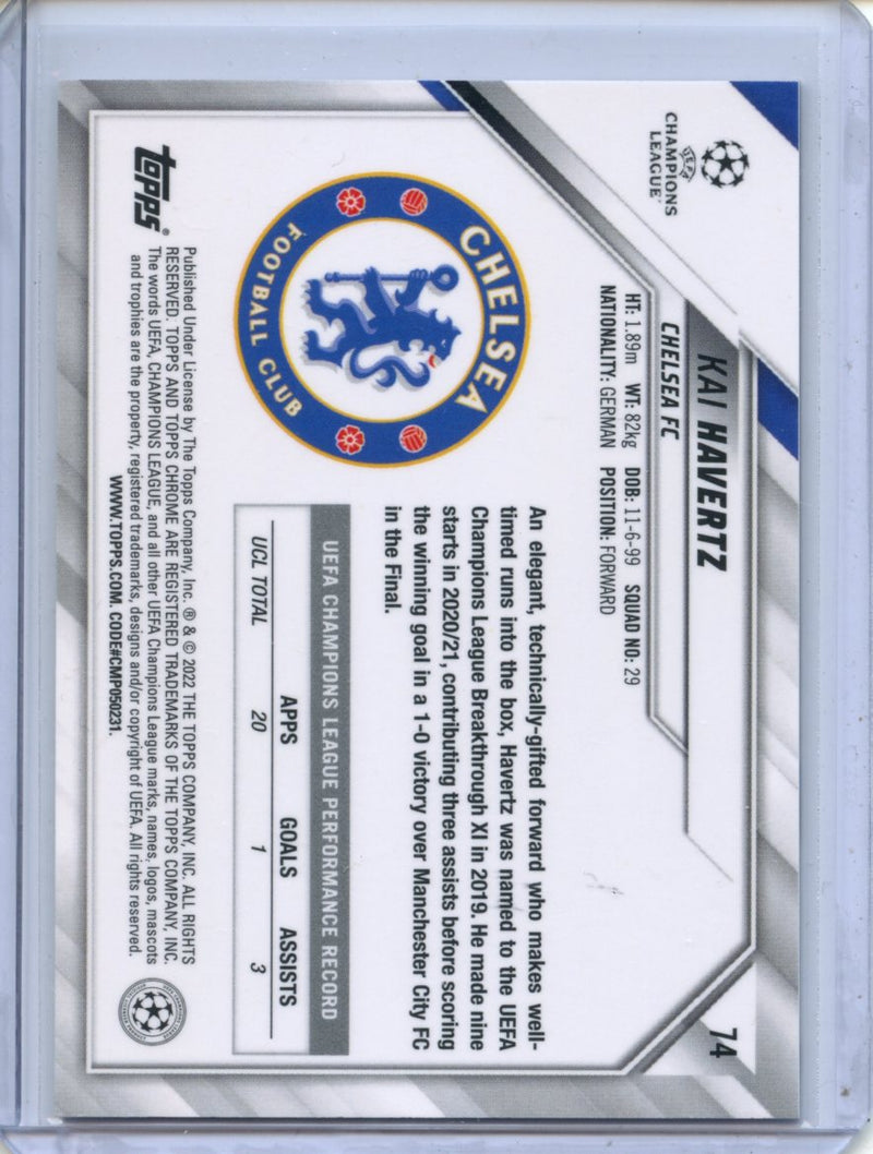 2021-22 Topps Chrome UEFA CL Kai Havertz
