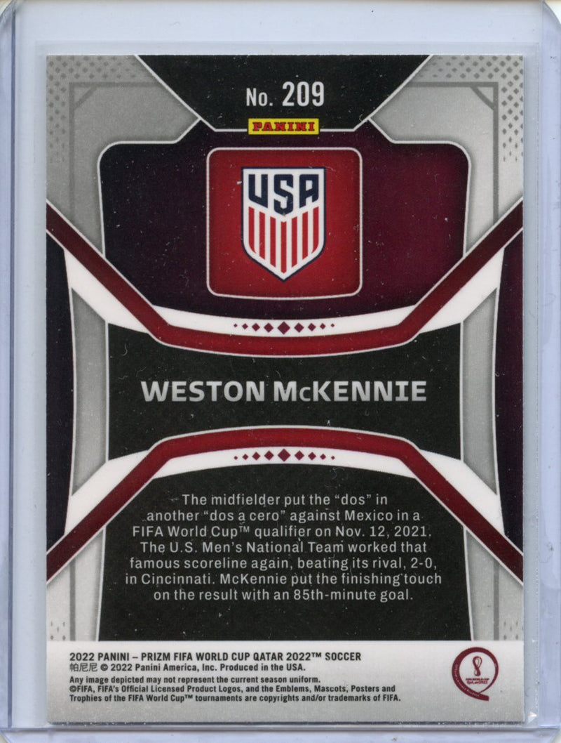 2022 Panini Prizm FIFA World Cup Qatar Weston McKennie