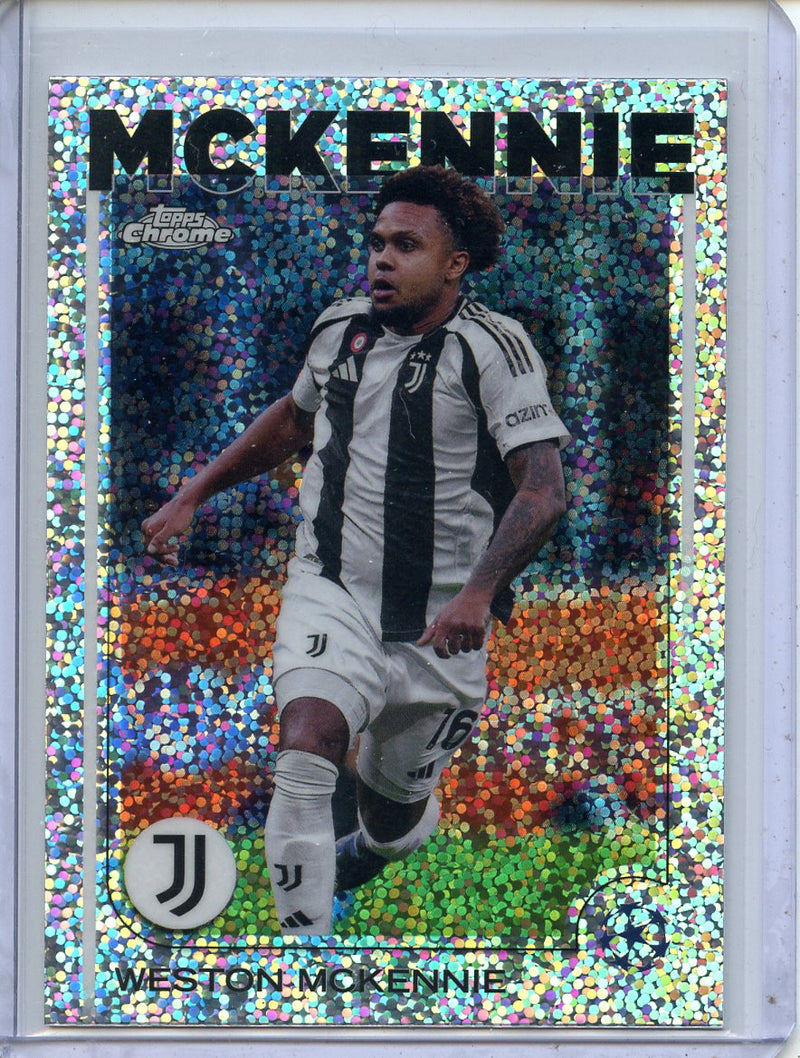 2024-25 Topps Chrome UEFA Club Comps Weston McKennie Speckle